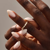 Half Eternity Bezel Wedding Ring