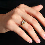 Ice Blue Opal Engagement Ring