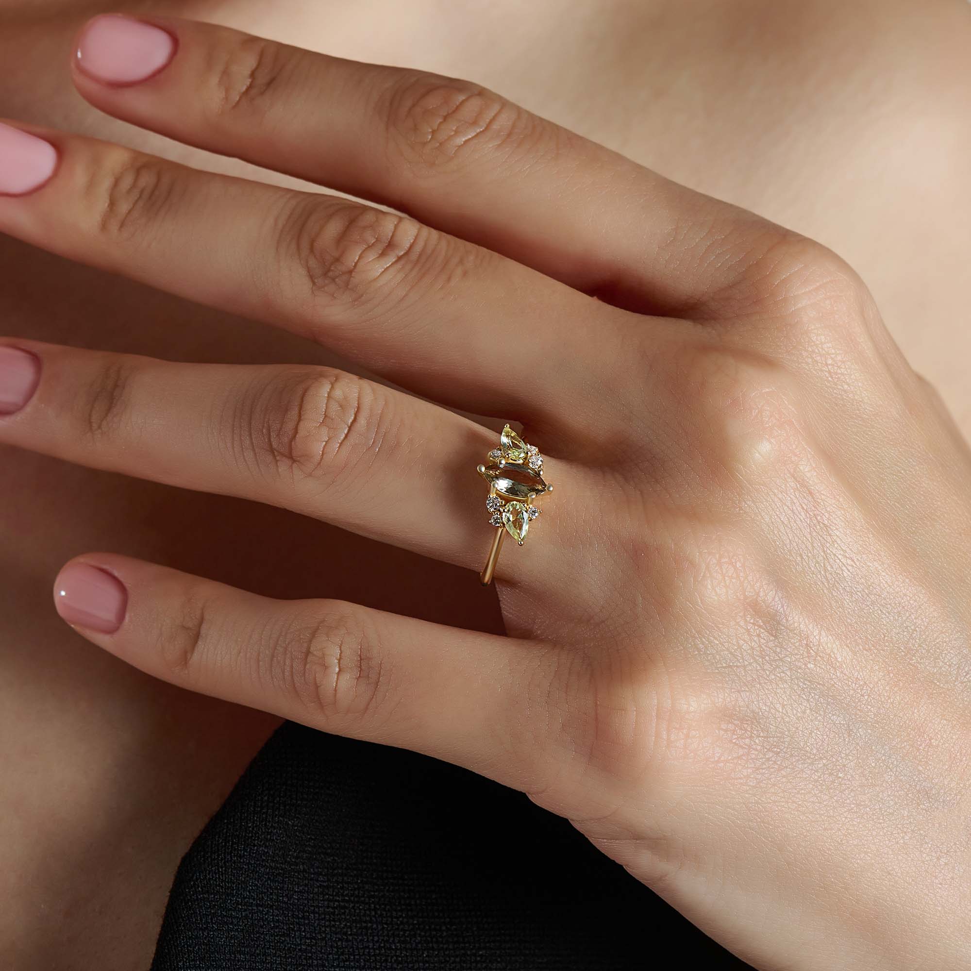 Smoky Grey Engagement Ring - BRENNMORE 