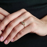 Smoky Grey Engagement Ring