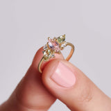 Peach Morganite Engagement Ring - BRENNMORE 