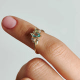 Mint Tourmaline Engagement Ring