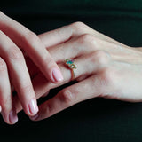 Lilac Chalcedony Engagement Ring - BRENNMORE 