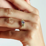 Lilac Chalcedony Engagement Ring - BRENNMORE 