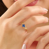 Oval Sapphire Engagement Ring