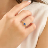 Oval Sapphire Engagement Ring