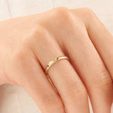 Celestial Sapphire Wedding Band