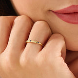 Celestial Sapphire Wedding Band