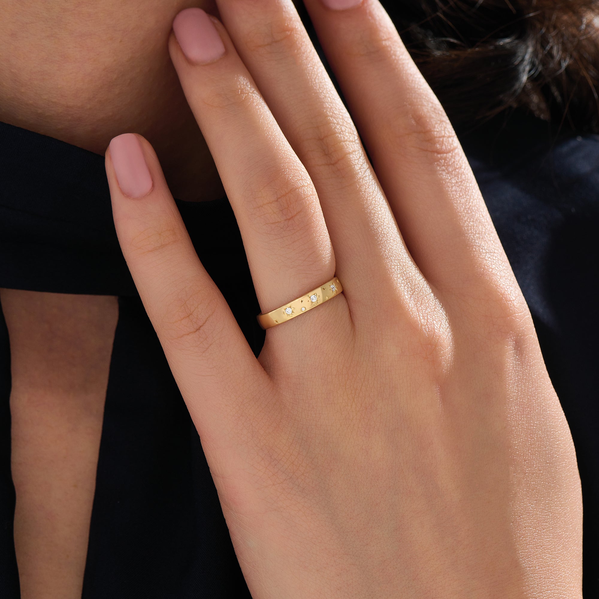 Celestial Star Wedding Band - BRENNMORE 