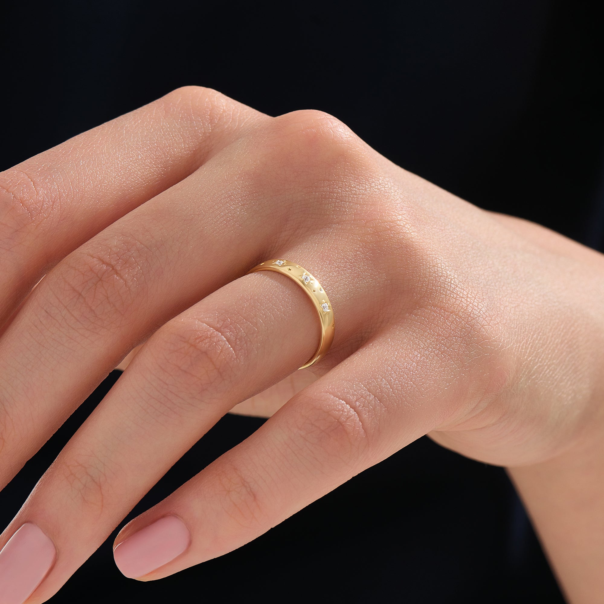 Celestial Star Wedding Band - BRENNMORE 