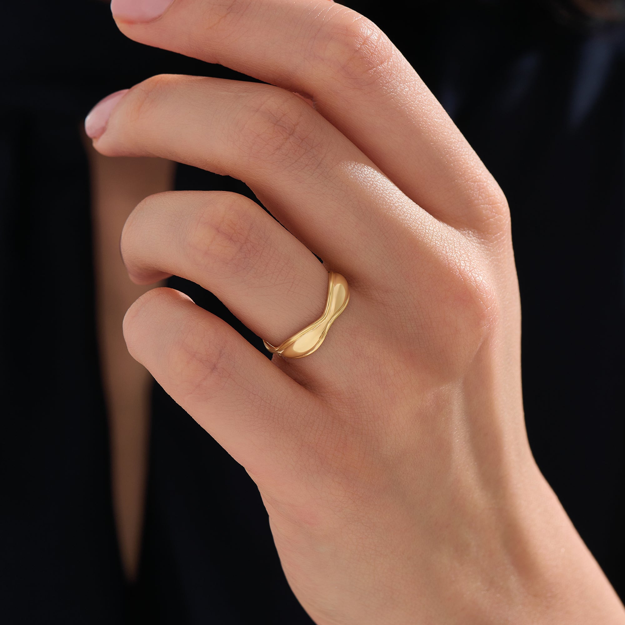 Simple Bumpy Wedding Band - BRENNMORE 
