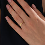 Celestial Chevron Stacking Ring - BRENNMORE 