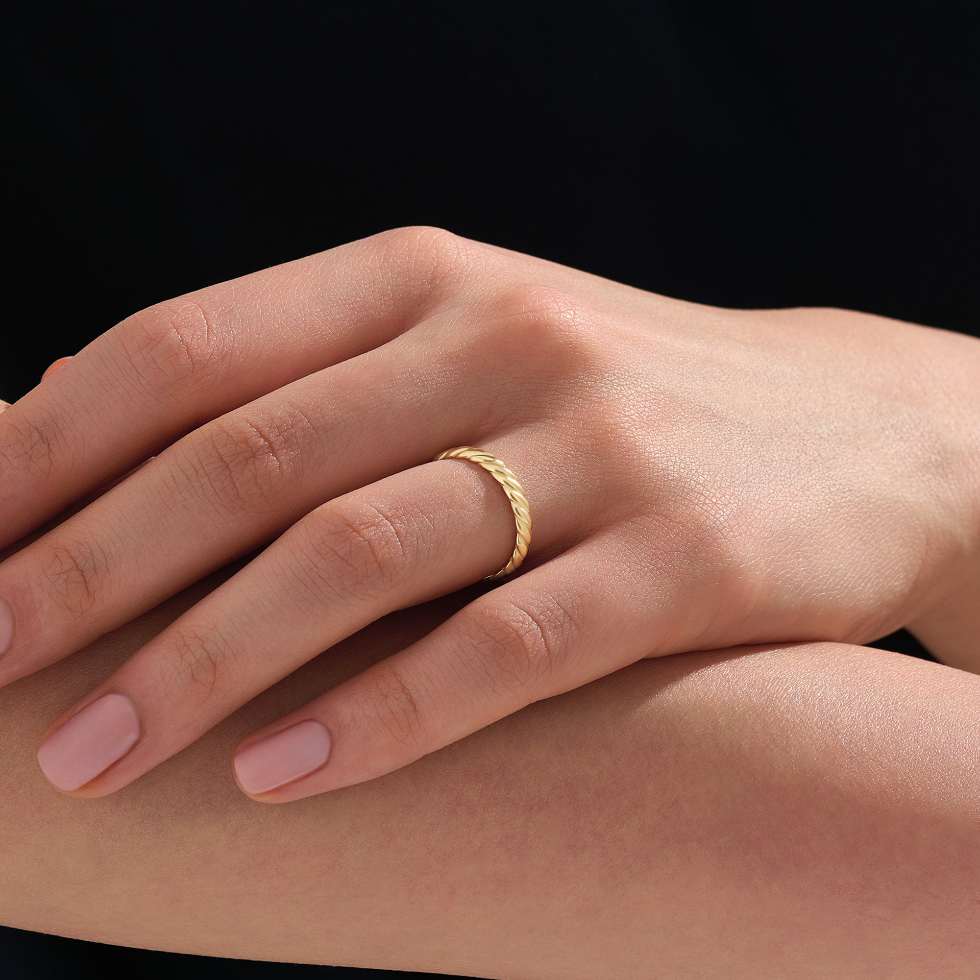 Twisted Rope Wedding Band - BRENNMORE 