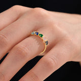 5 Colorful Gemstone Ring - BRENNMORE 