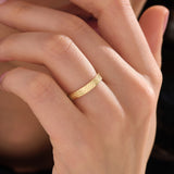 Geometric Lines Wedding Band - BRENNMORE 