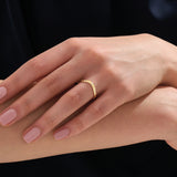Scattered Curve Wedding Ring - BRENNMORE 