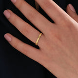 Triangle Patterned Wedding Band