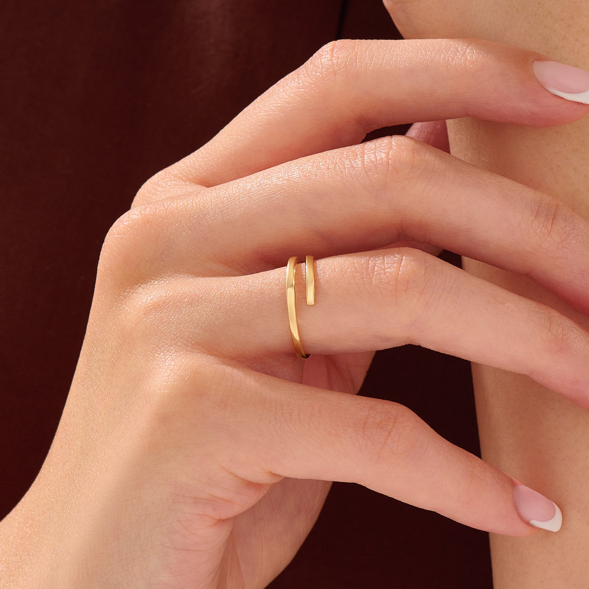 14k Gold Vermeil Spiral Ring My Store