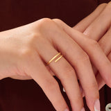14k Gold Vermeil Spiral Ring My Store