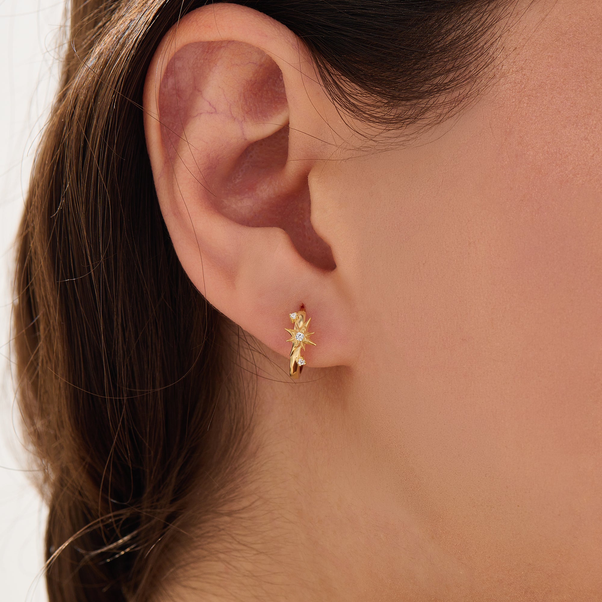 Starburst Hoop Earrings My Store