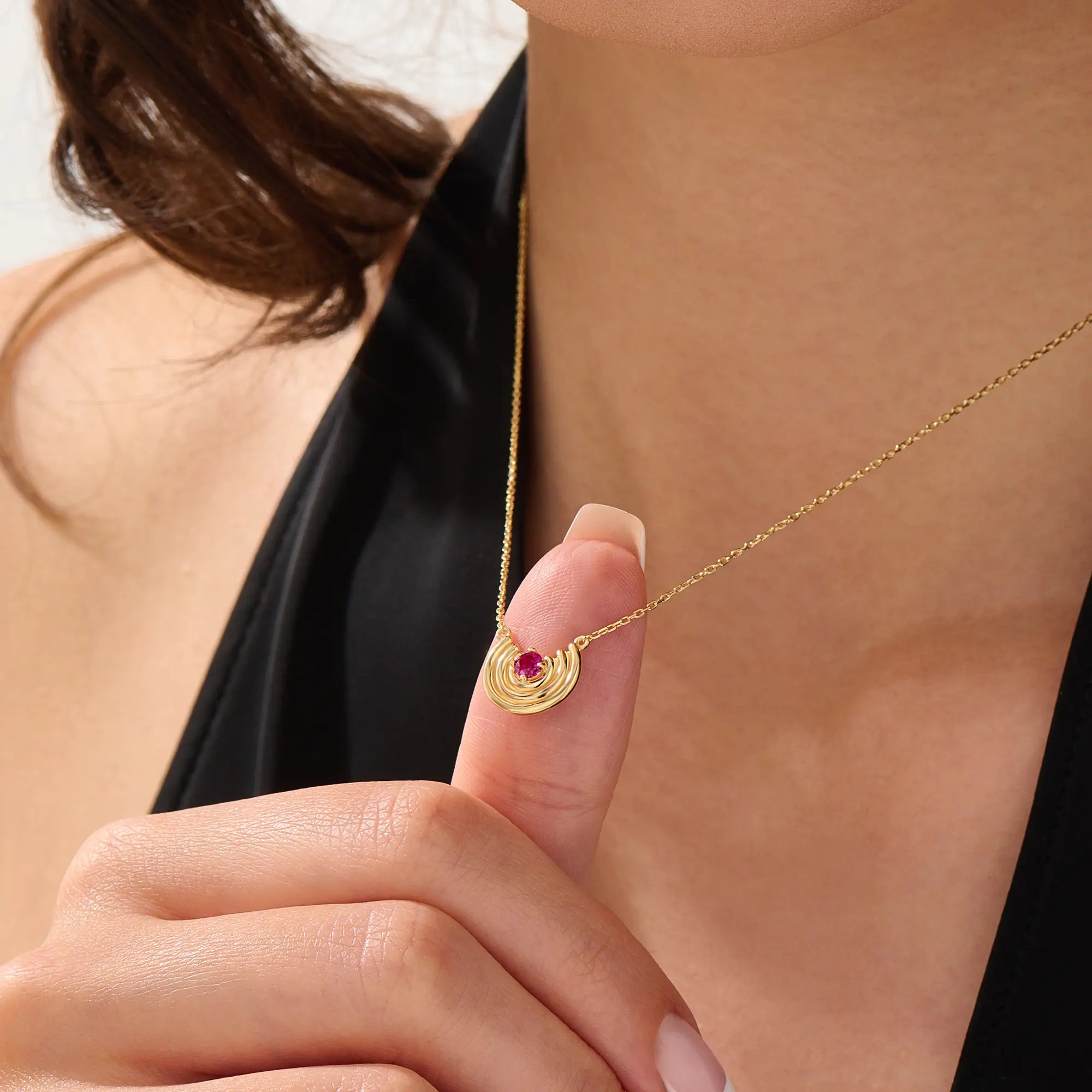 Womens Unique Ruby Necklace My Store