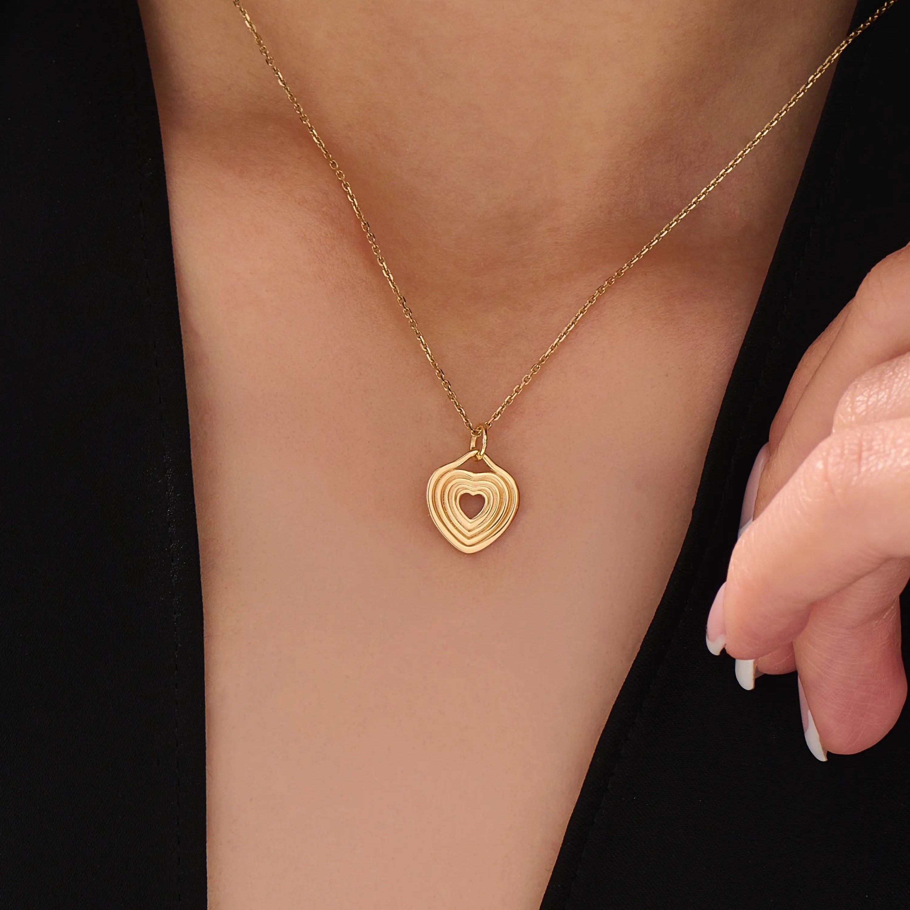 Heart Shapes Pendant Necklace My Store