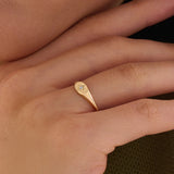 Northstar Oval Signet Ring