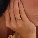 Wave Vermeil Stacking Ring