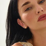 Marquise Vermeil Stud Earrings