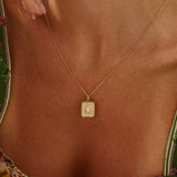 Opal Vermeil Pendant Necklace