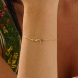Tiny Diamond Mama Bracelet