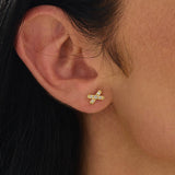 X Cross Stud Earrings