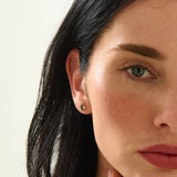 Toi et Moi Emerald Stud Earrings