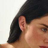 Unique Pave Huggie Earrings