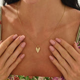 Textured Heart Necklace