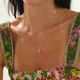 Croissant Pendant Necklace