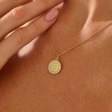 Aquarius Sign Pendant Necklace