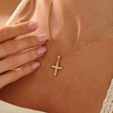 Chunky Cross Pendant Necklace