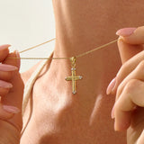 Chunky Cross Pendant Necklace