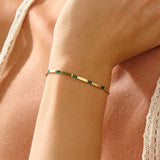 Emerald Gold Bracelet