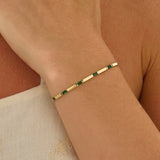 Emerald Gold Bracelet