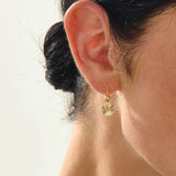 Moving Flower Earrings in Gold