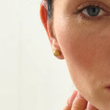 Brushed Ball Stud Earrings