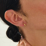 Small Textured Hoop Earrings