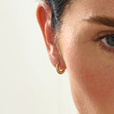 Small Textured Hoop Earrings