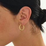 Twisted Rope Hoop Earrings