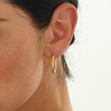 Twisted Rope Hoop Earrings
