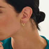 Tiny Heart Hoop Earrings