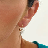Tiny Heart Hoop Earrings
