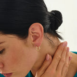 Tiny Heart Hoop Earrings